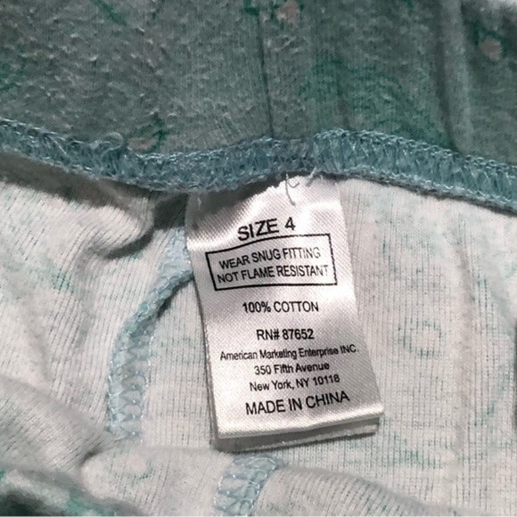 Disney Princess The little Mermaid Ariel 2pieces pajamas size 4 HH - Picture 2 of 6